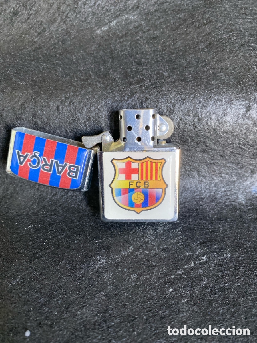 Coleccionismo: Mechero tipo zippo del Barsa - Foto 3