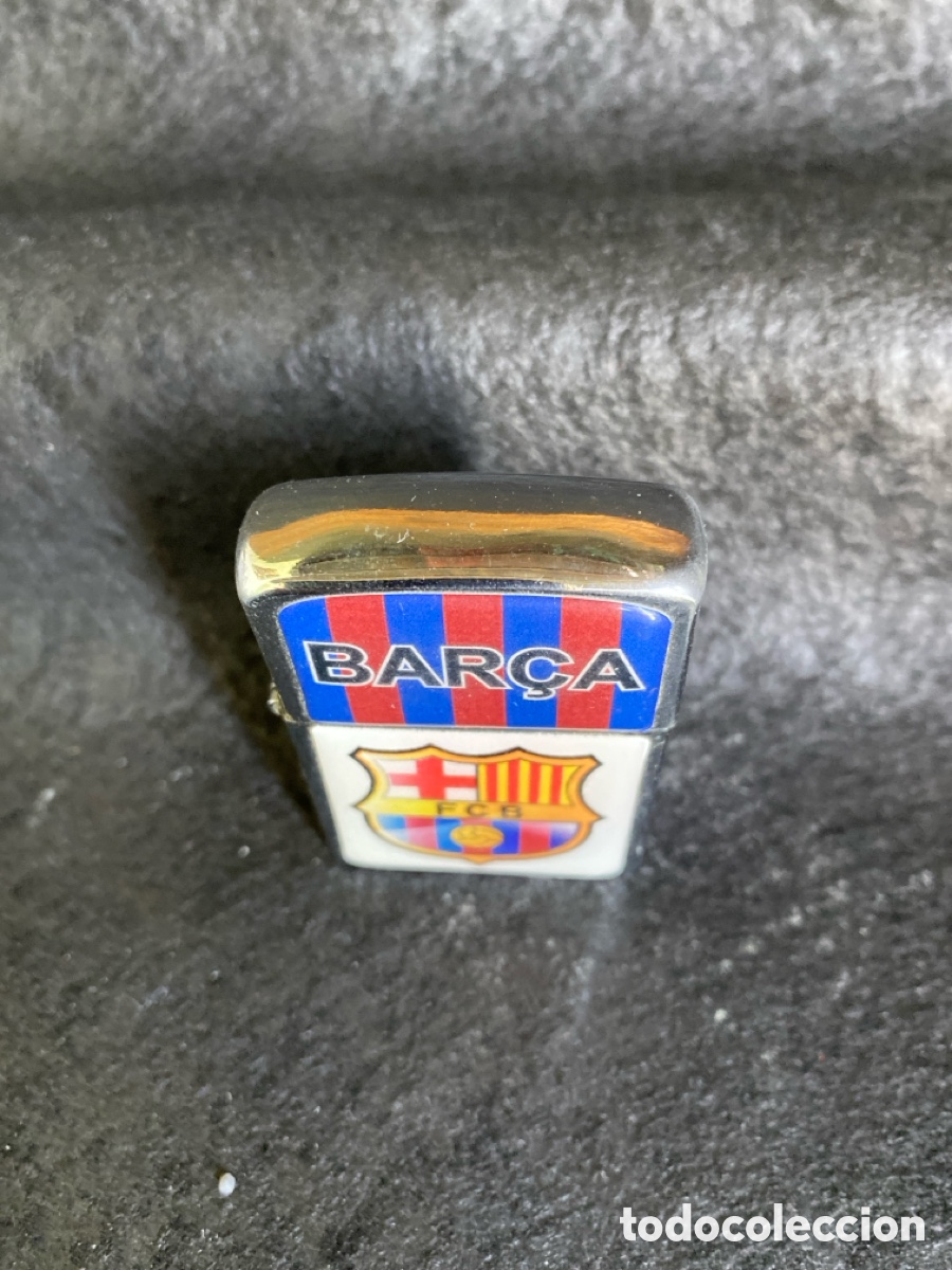 Coleccionismo: Mechero tipo zippo del Barsa - Foto 5