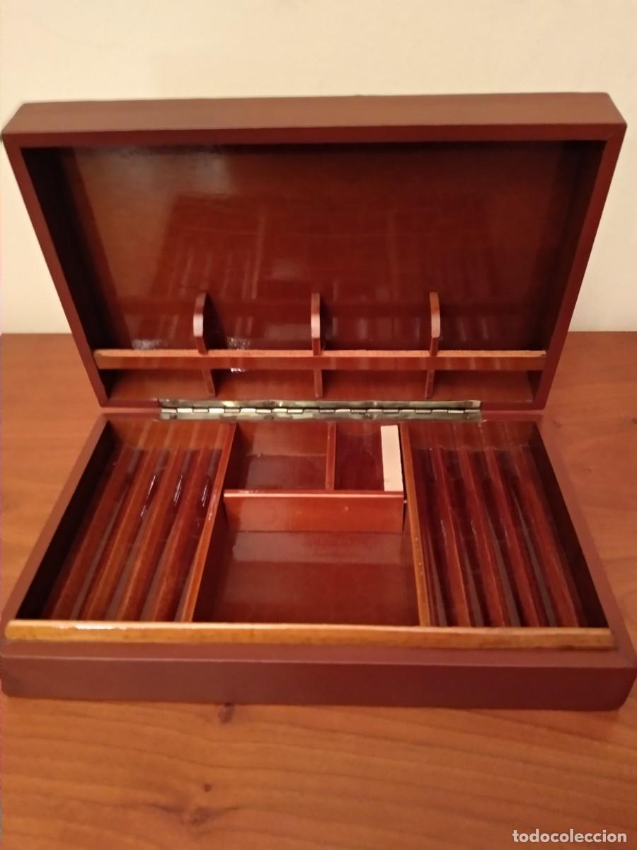 Coleccionismo: CAJA DE TABACO, MADERA Y PIEL, VINTAGE - Foto 1