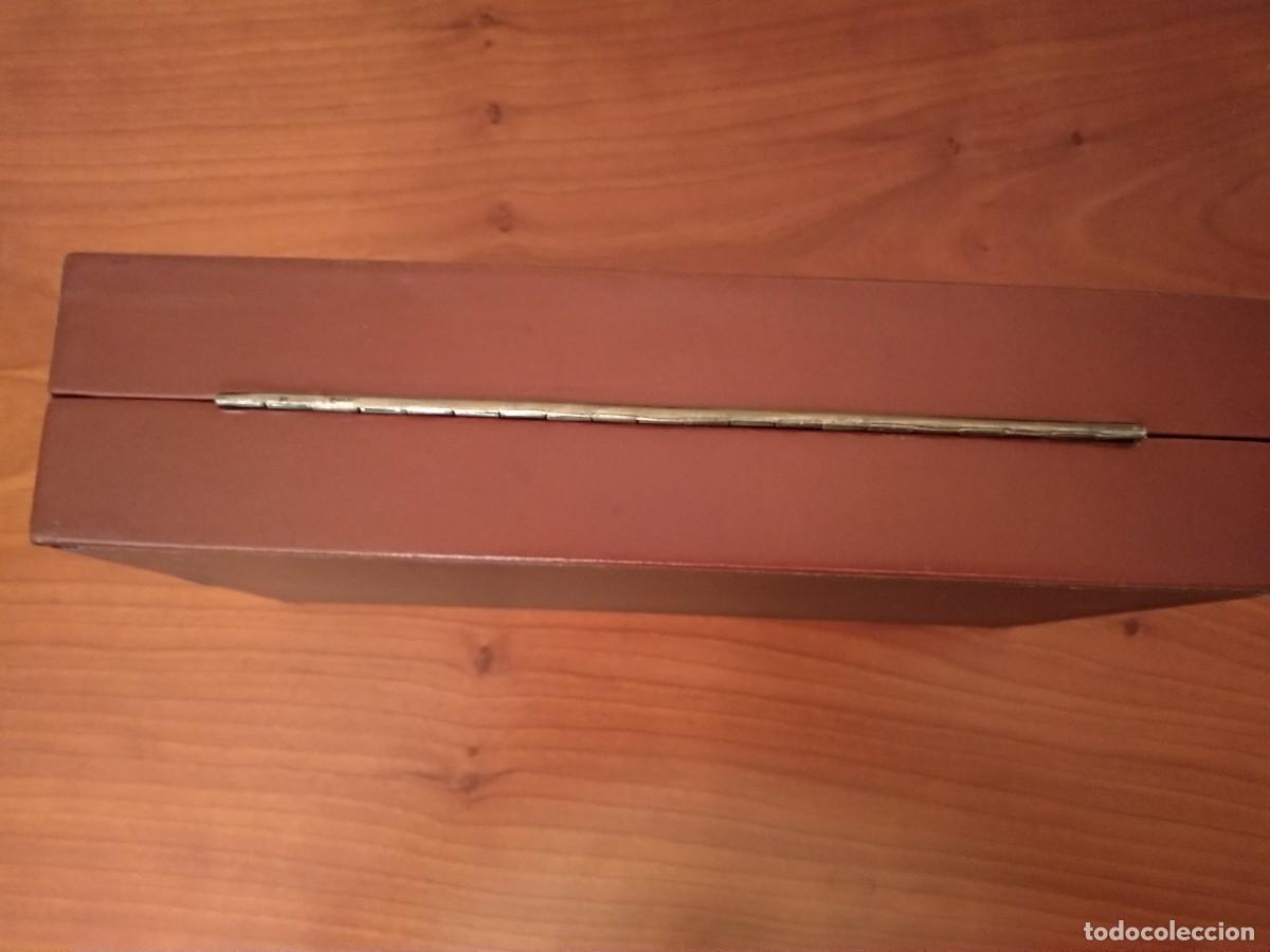 Coleccionismo: CAJA DE TABACO, MADERA Y PIEL, VINTAGE - Foto 6
