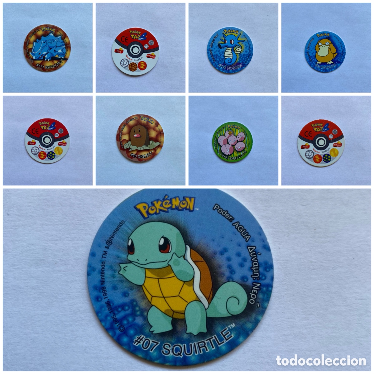 Coleccionismo: Tazos Pok&eacute;mon Griegos, Espa&ntilde;oles, League, Attacks&hellip;