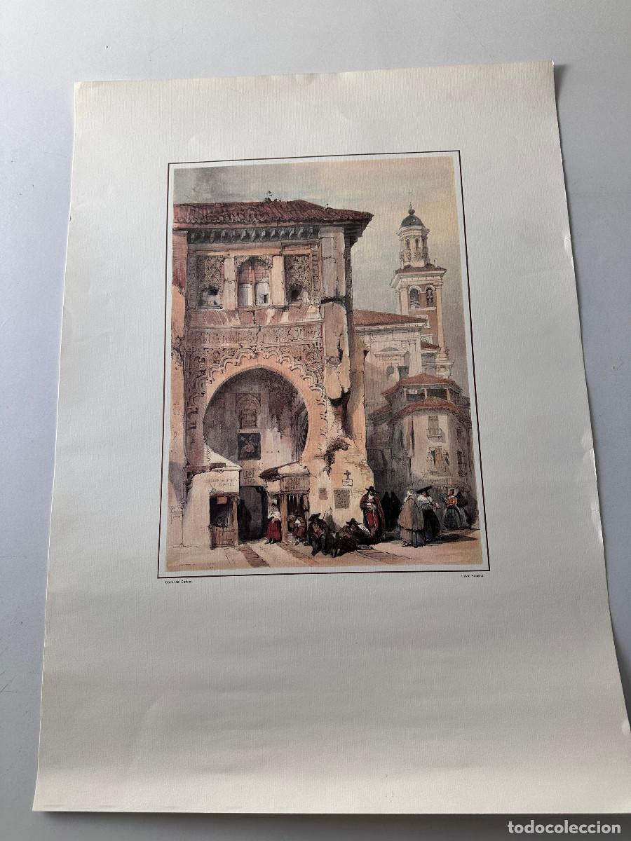 Coleccionismo: LAMINA DE DAVID ROBERTS CORRAL DEL CARB&Oacute;N GRANADA - Foto 1
