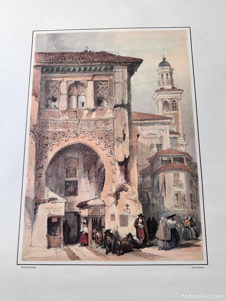 Coleccionismo: LAMINA DE DAVID ROBERTS CORRAL DEL CARB&Oacute;N GRANADA - Foto 2