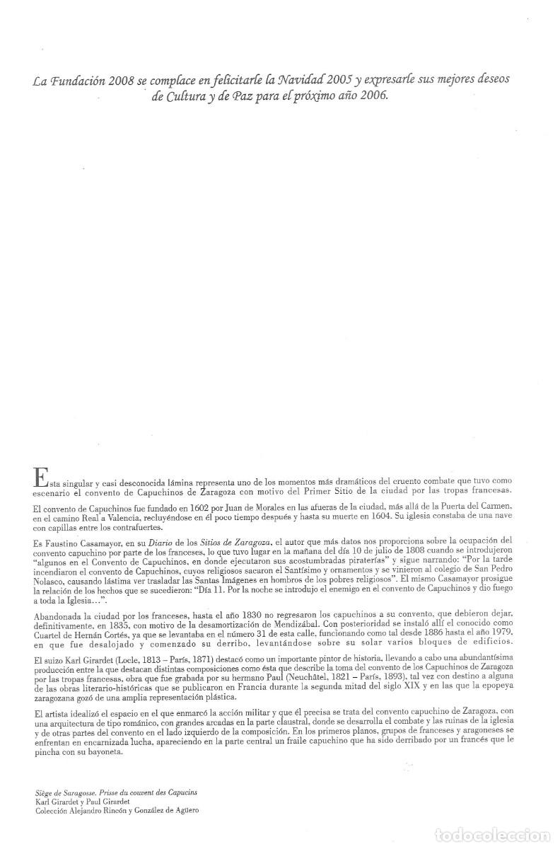 Coleccionismo: L&Aacute;MINA FUNDACI&Oacute;N 2008 ZARAGOZA - Foto 2