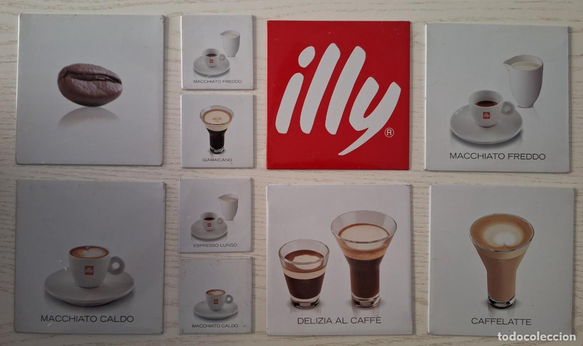 Coleccionismo: LOTE DE 10 IMANES MET&Aacute;LICOS DE CAF&Eacute; ILLY