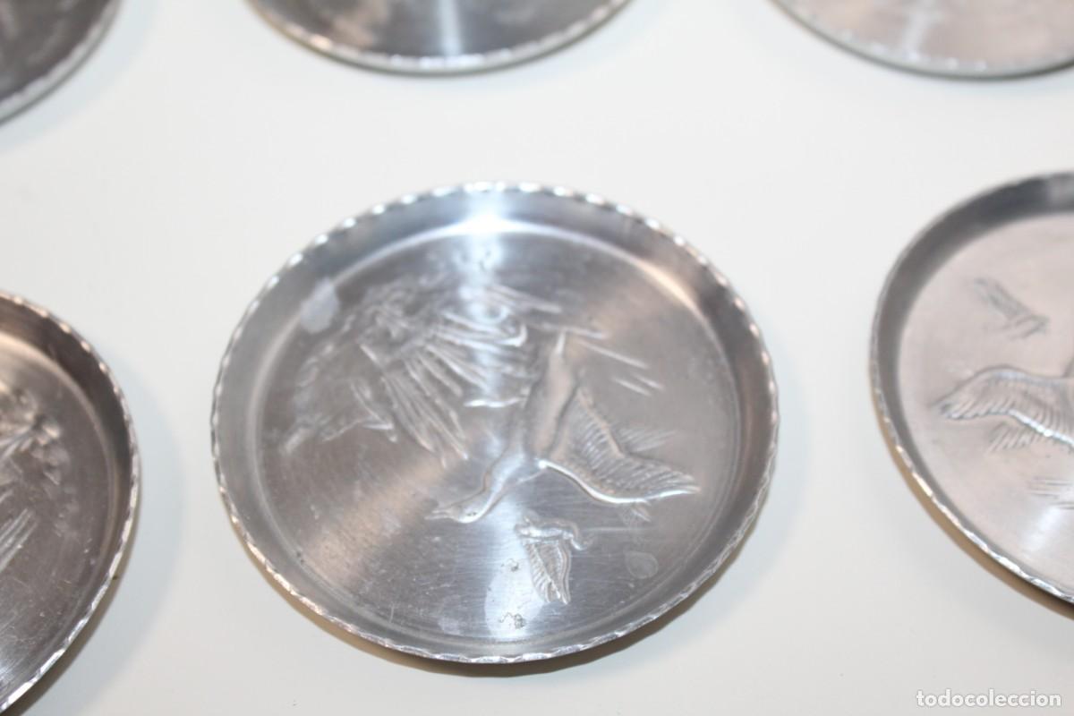 Coleccionismo: 6 PLATILLOS O POSAVASOS DE ALUMINIO - Foto 2