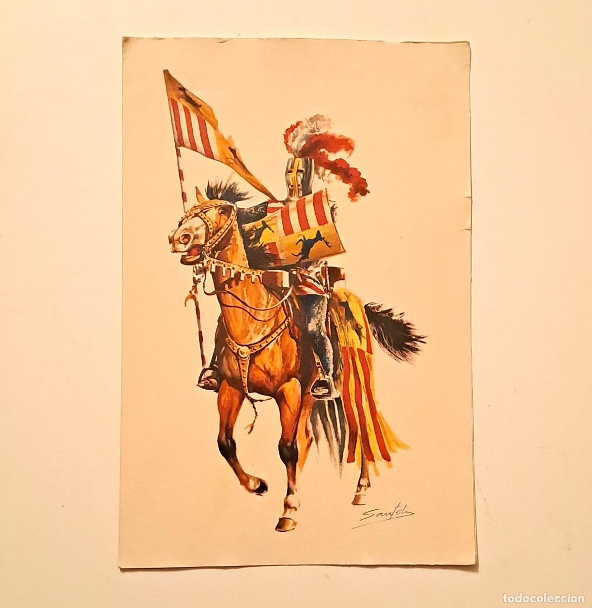 Coleccionismo: TARJETA MILITAR A DOBLE HOJA - SIGLO XIII BARON (21 x 14 cm)