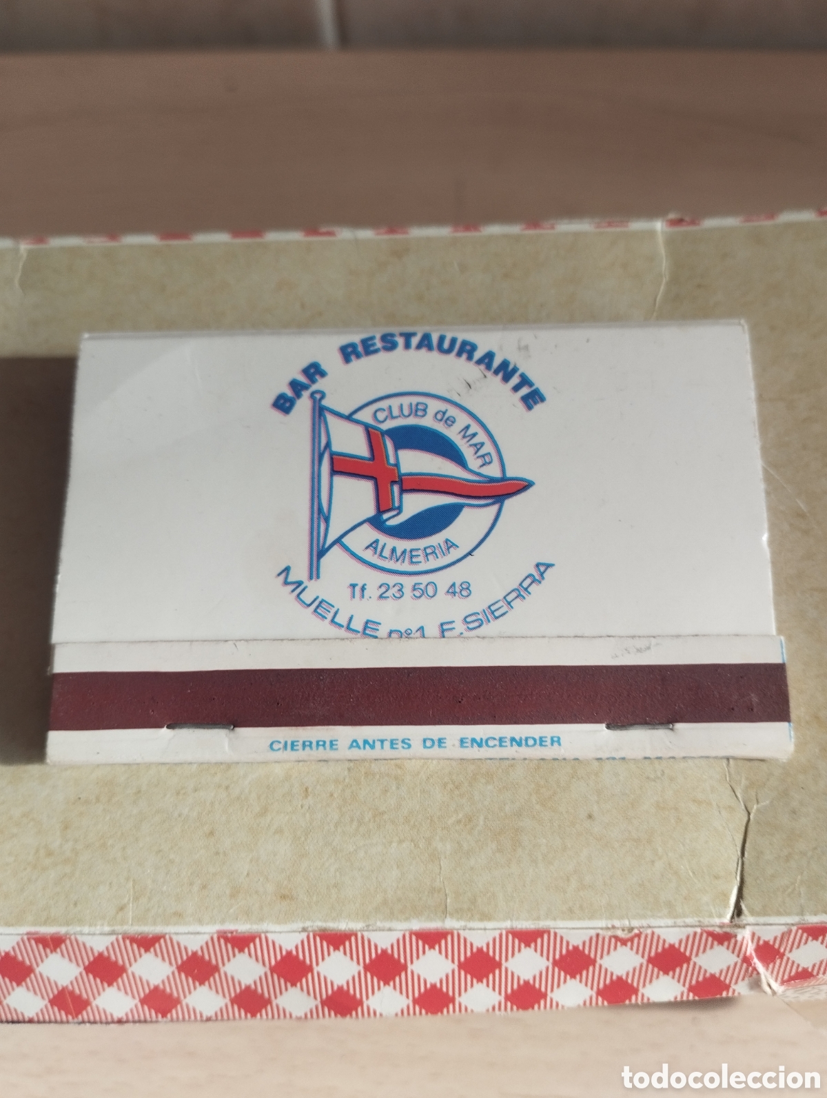 Coleccionismo: ALMER&Iacute;A CAJA CERILLAS CLUB DE MAR-NUEVA