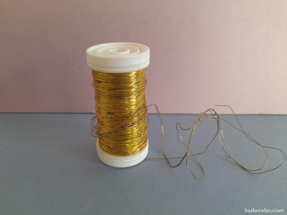 Coleccionismo: rollo hilo de laton, 5,8x3cm aprox, 88g
