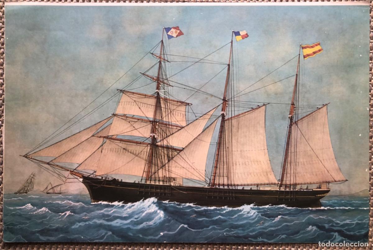 Coleccionismo: Lamina: ANTIGUA FRAGATA ESPA&Ntilde;OLA - Medidas: 52 cm x 34 cm