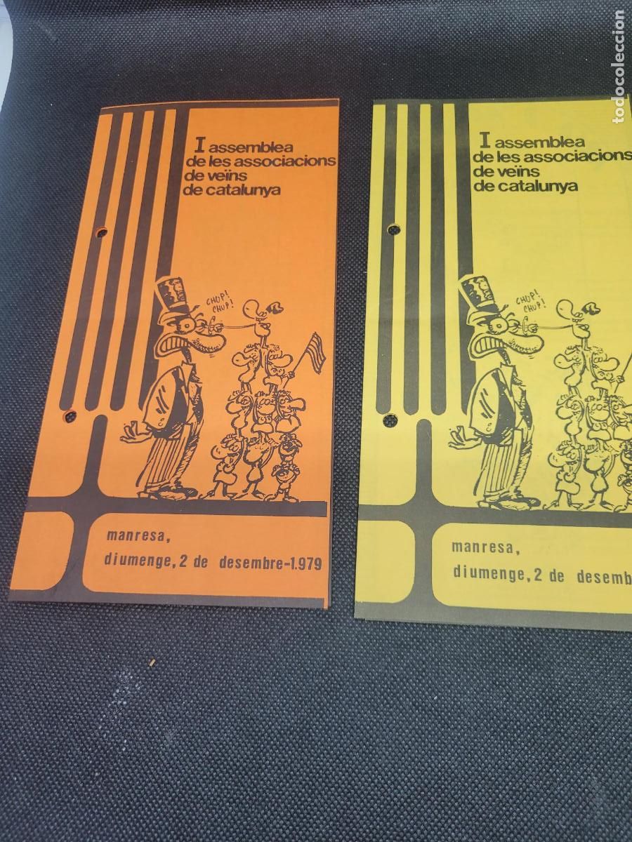 Sammelleidenschaft Papier: PUBLICITAT CASTELLA CATALA MANRESA 1979 ASEMBLEA AV