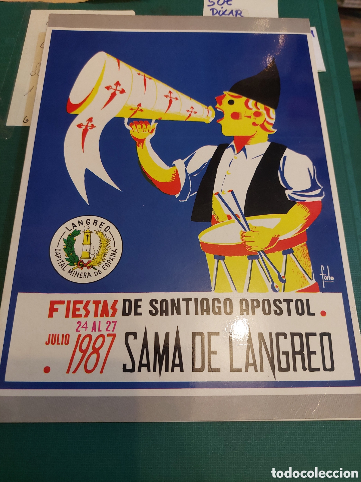 Collezionismo: 1987 SAMA LANGREO ASTURIAS CAT&Aacute;LOGO FIESTAS SANTIAGO AP&Oacute;STOL FOTOS, PUBLICIDAD, HISTORIA, DEPORTES