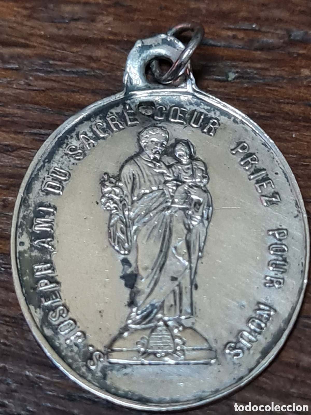 Coleccionismo: Antigua medalla Coraz&oacute;n de Jesus - Foto 2