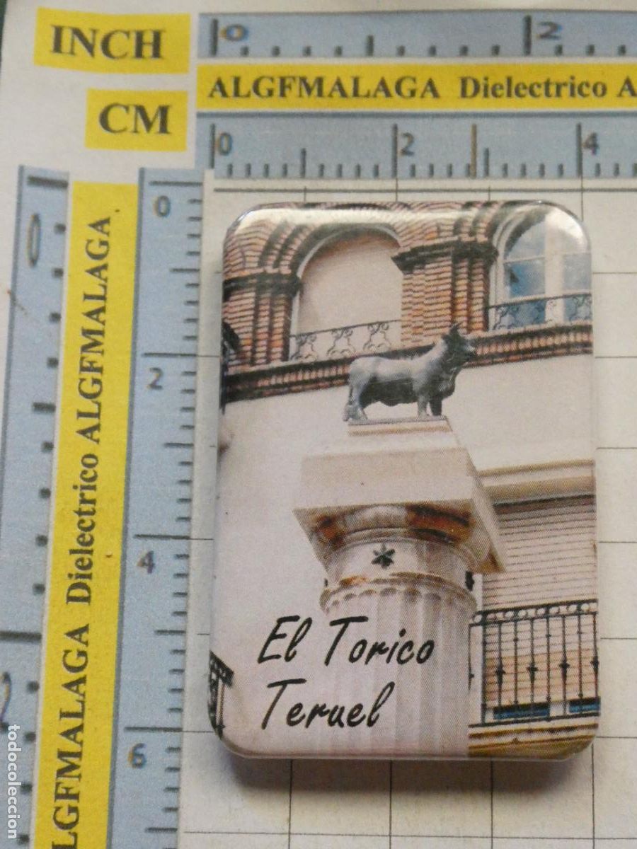 Coleccionismo: IM&Aacute;N DE NEVERA. SOUVENIR RECUERDO. TERUEL PLAZA DE EL TORICO