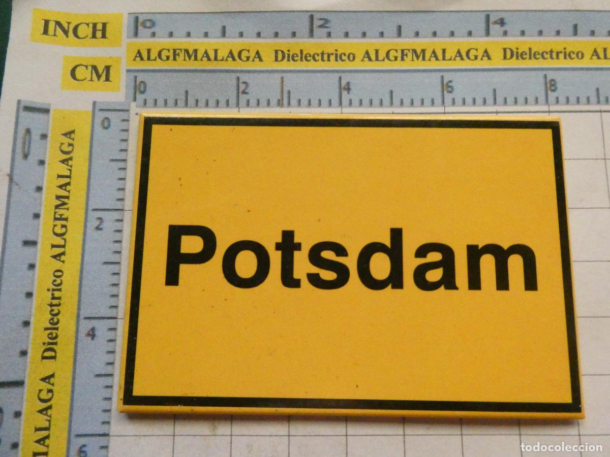 Coleccionismo: IM&Aacute;N DE NEVERA. SOUVENIR RECUERDO. POSTDAM BERLIN. T&Iacute;PICA SE&Ntilde;AL ENTRADA CIUDAD ALEMANIA