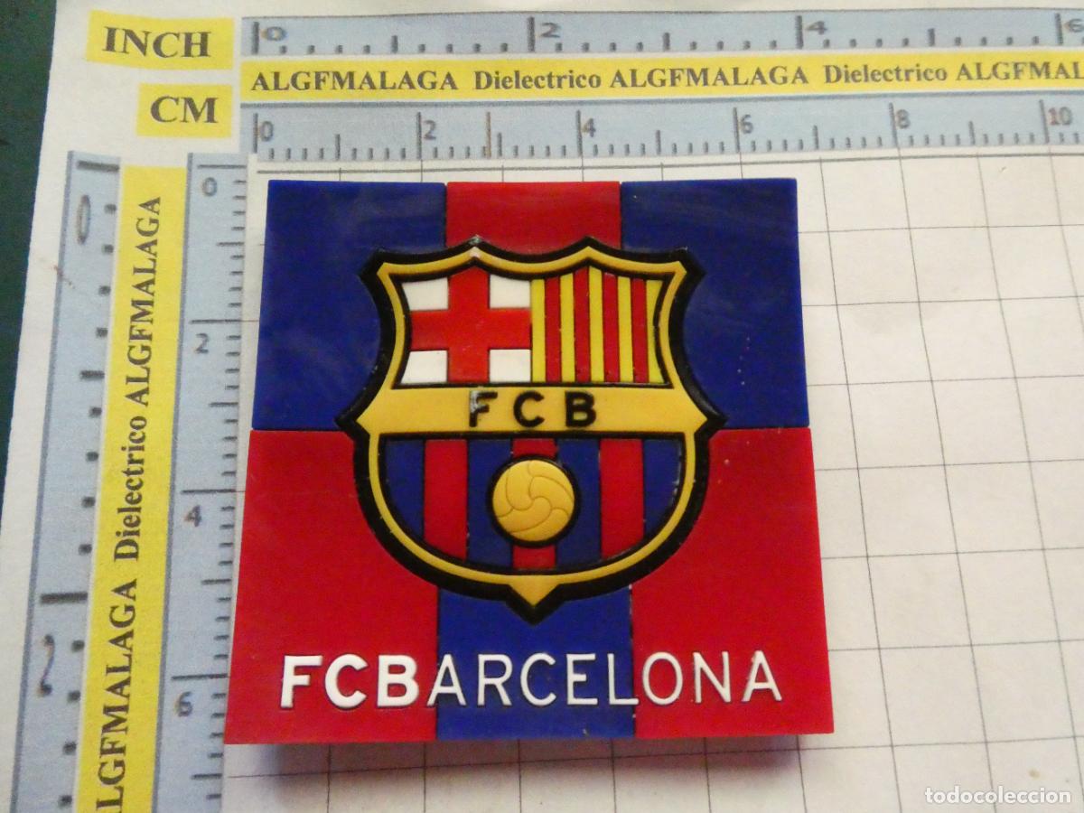 Coleccionismo: IM&Aacute;N DE NEVERA. SOUVENIR RECUERDO. F&Uacute;TBOL CLUB BARCELONA ESCUDO