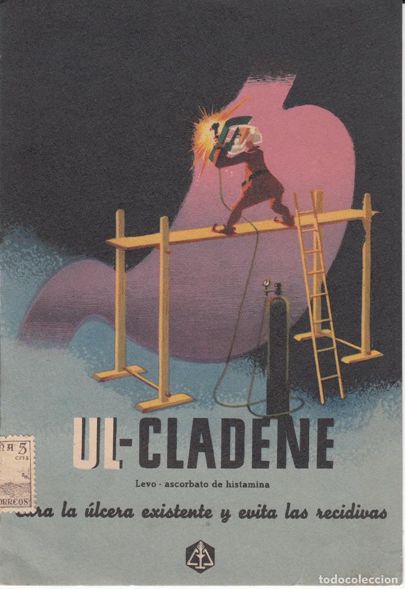 Coleccionismo: A&Ntilde;OS 50 -PUBLICIDAD FARMACIA - UL-CLADENE