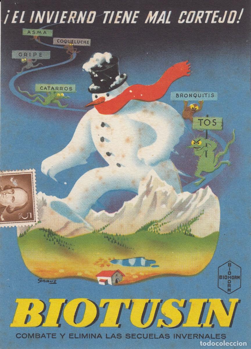 Coleccionismo: A&Ntilde;OS 50 -PUBLICIDAD FARMACIA - BIOTUSIN DE BIOCHORM -