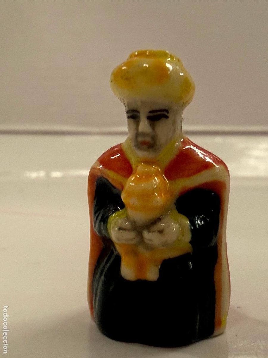 Coleccionismo: REY MAGO, figurita del ROSCON de Reyes. En porcelana o ceramica