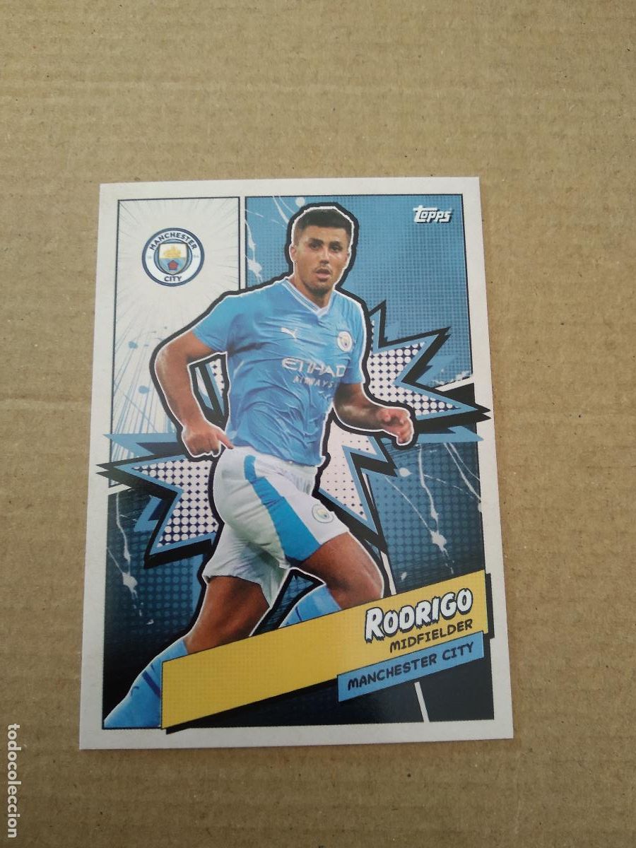 Coleccionismo: MANH-6 RODRIGO RODRI CROMO FUTBOL TOPPS MANCHESTER CITY 2023