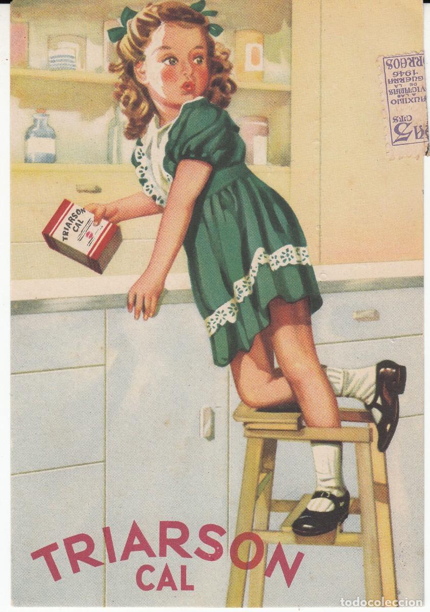 Coleccionismo: A&Ntilde;OS 50 -PUBLICIDAD FARMACIA - TRIARSON CAL DE LABORATORIOS JESBEN