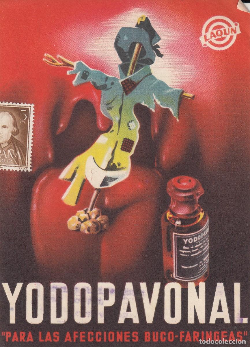 Coleccionismo: A&Ntilde;OS 50 -PUBLICIDAD FARMACIA - YODOPAVONAL