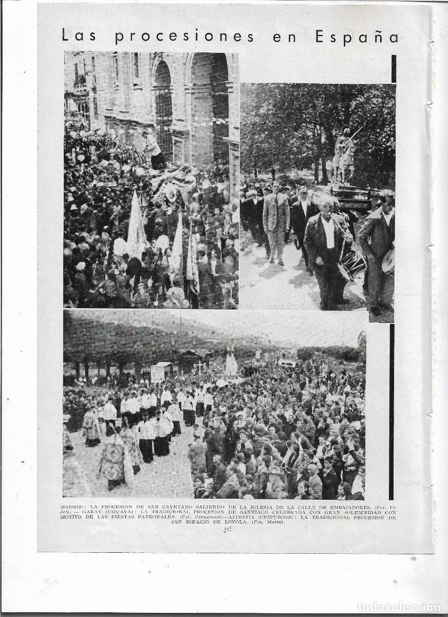 Coleccionismo: A&Ntilde;O 1935 RECORTE PRENSA AZPEITIA GUIPUZCOA PROCESION DE SAN IGNACIO DE LOYOLA