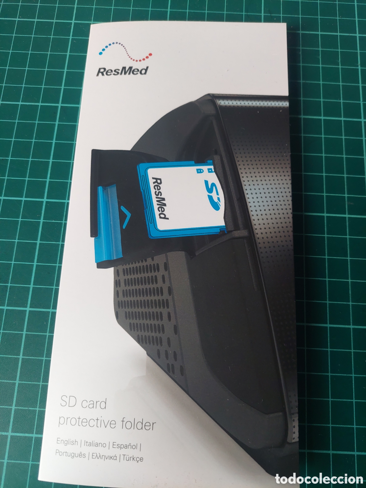 Collezionismo: RESMED SE CARD PROLECTIVE FOLDER VARIOS IDIOMAS MAQUINA AGNEA