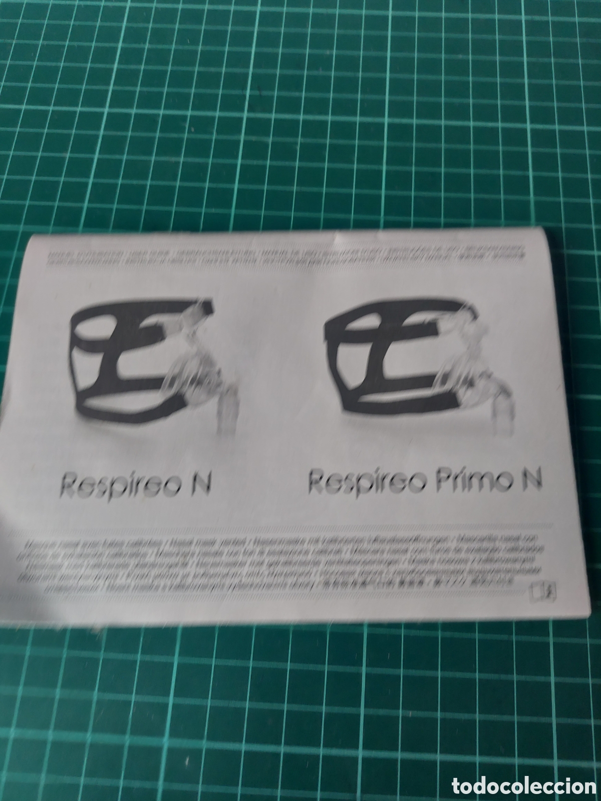 Coleccionismo: CAT&Aacute;LOGO MASCARILLA PARA MAQUINAS DE RESPIRACI&Oacute;N AGNEA,OX&Iacute;GENO RESPIREO N Y PRIMO N VARIOS IDIOMAS