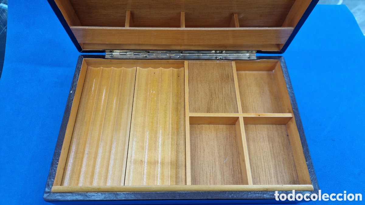 Coleccionismo: Caja para puros y cigarrillos - Foto 1