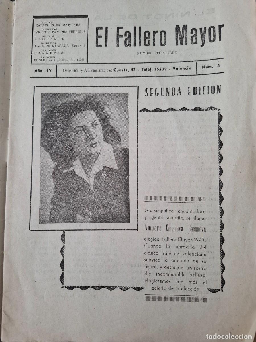 Coleccionismo: El fallero mayor - marzo 1947 - Foto 3