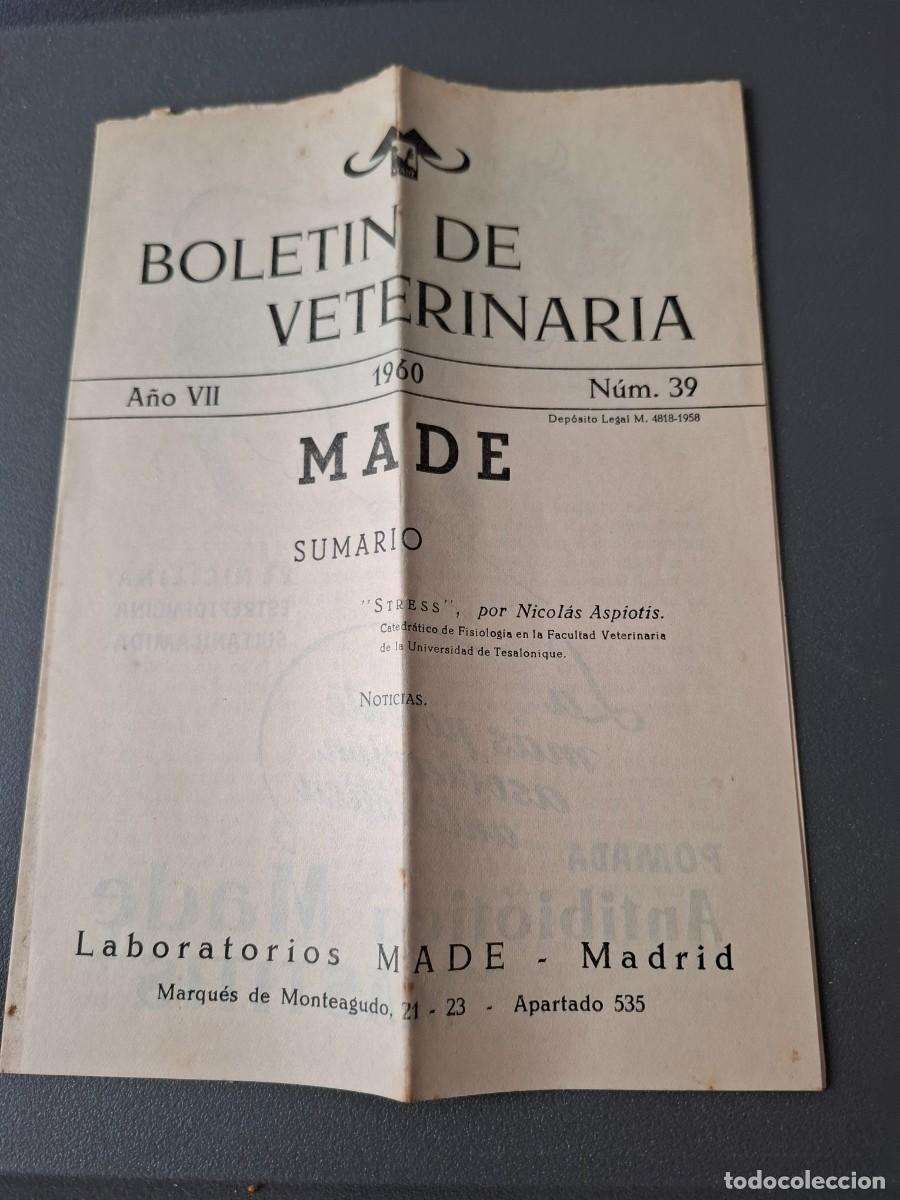 Collectionnisme: Boletin de veterinaria - Made - 1960