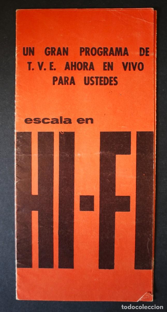 Coleccionismo: ESCALA EN HI-FI , PROGRAMA DE T.V.E. - Foto 1