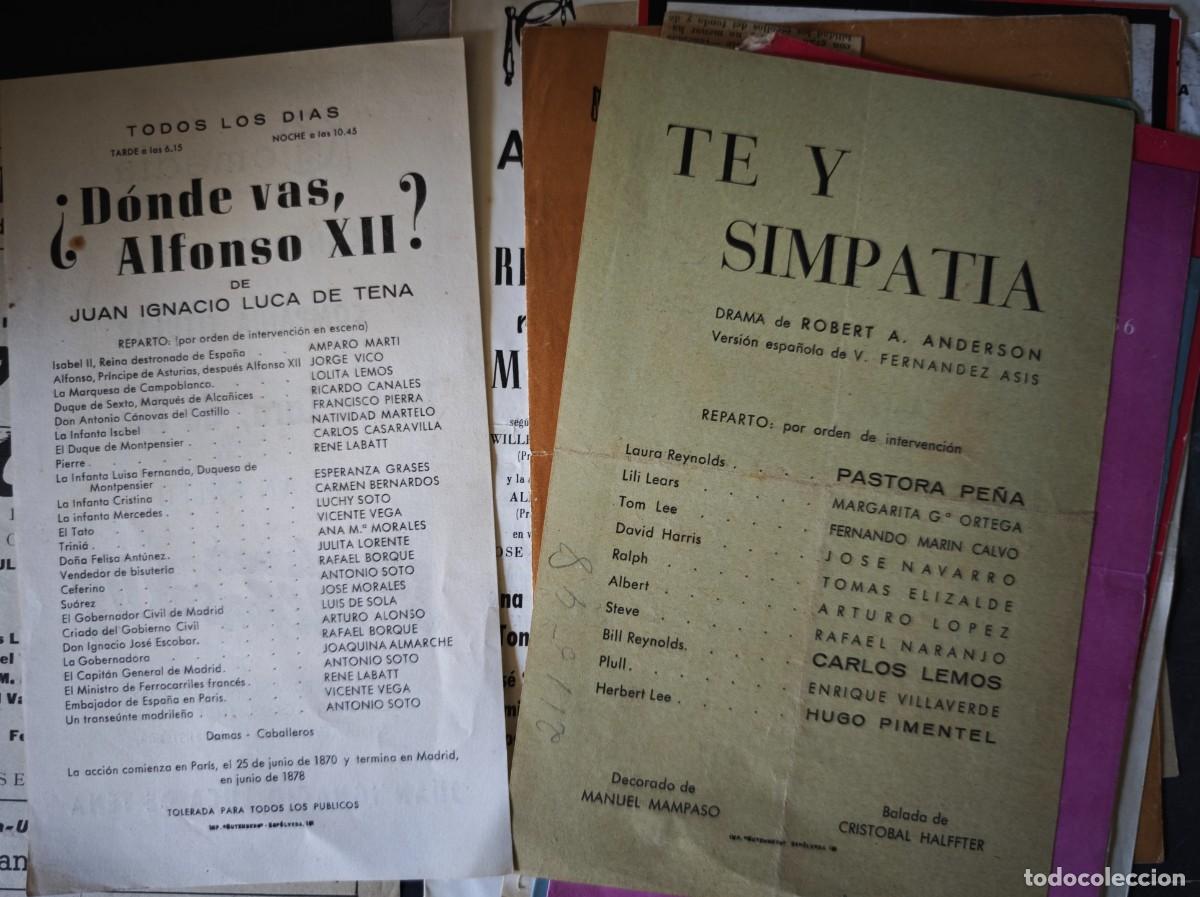 Coleccionismo: TEATRO COMEDIA - BARCELONA- LOTE 16 PROGRAMAS - Foto 18