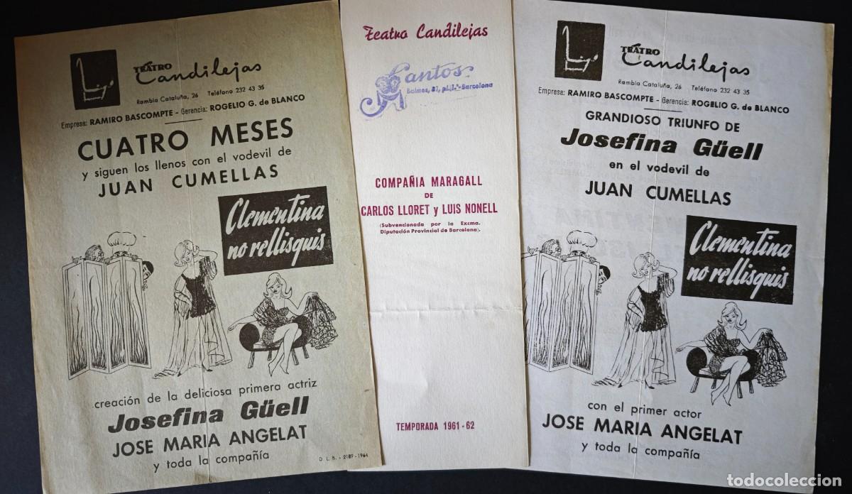 Coleccionismo: TEATRO CANDILEJAS - BARCELONA - Foto 1