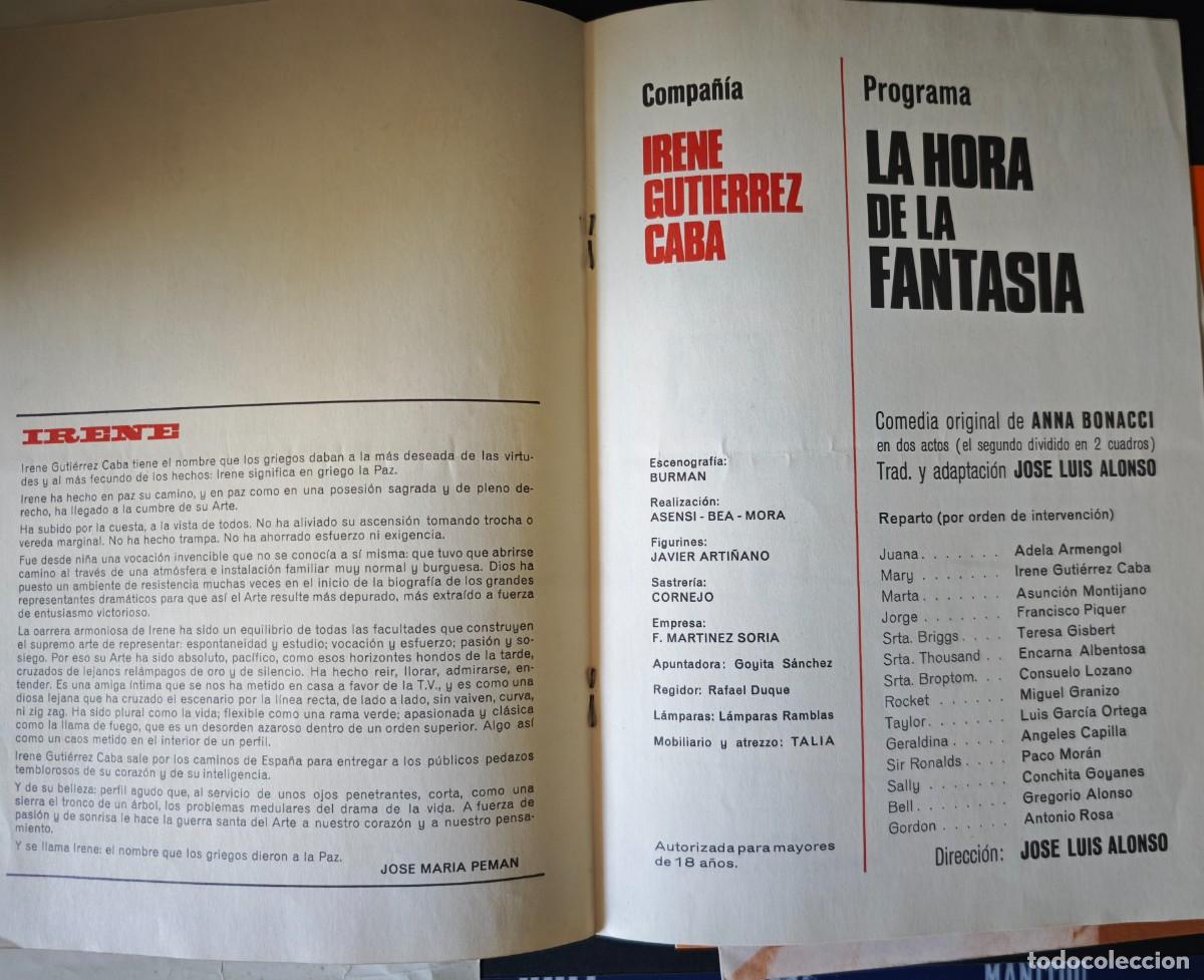 Coleccionismo: TEATRO TALIA - BARCELONA - LOTE 5 PROGRAMAS - Foto 4