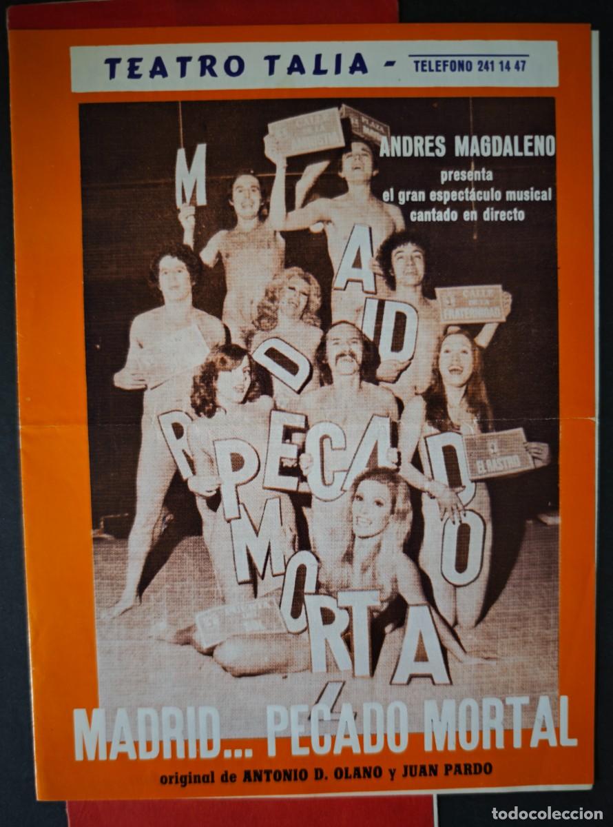 Coleccionismo: TEATRO TALIA - BARCELONA - LOTE 5 PROGRAMAS - Foto 10