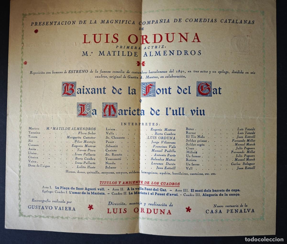 Coleccionismo: TEATRO APOLO - BARCELONA- 2 PROGRAMAS - Foto 3