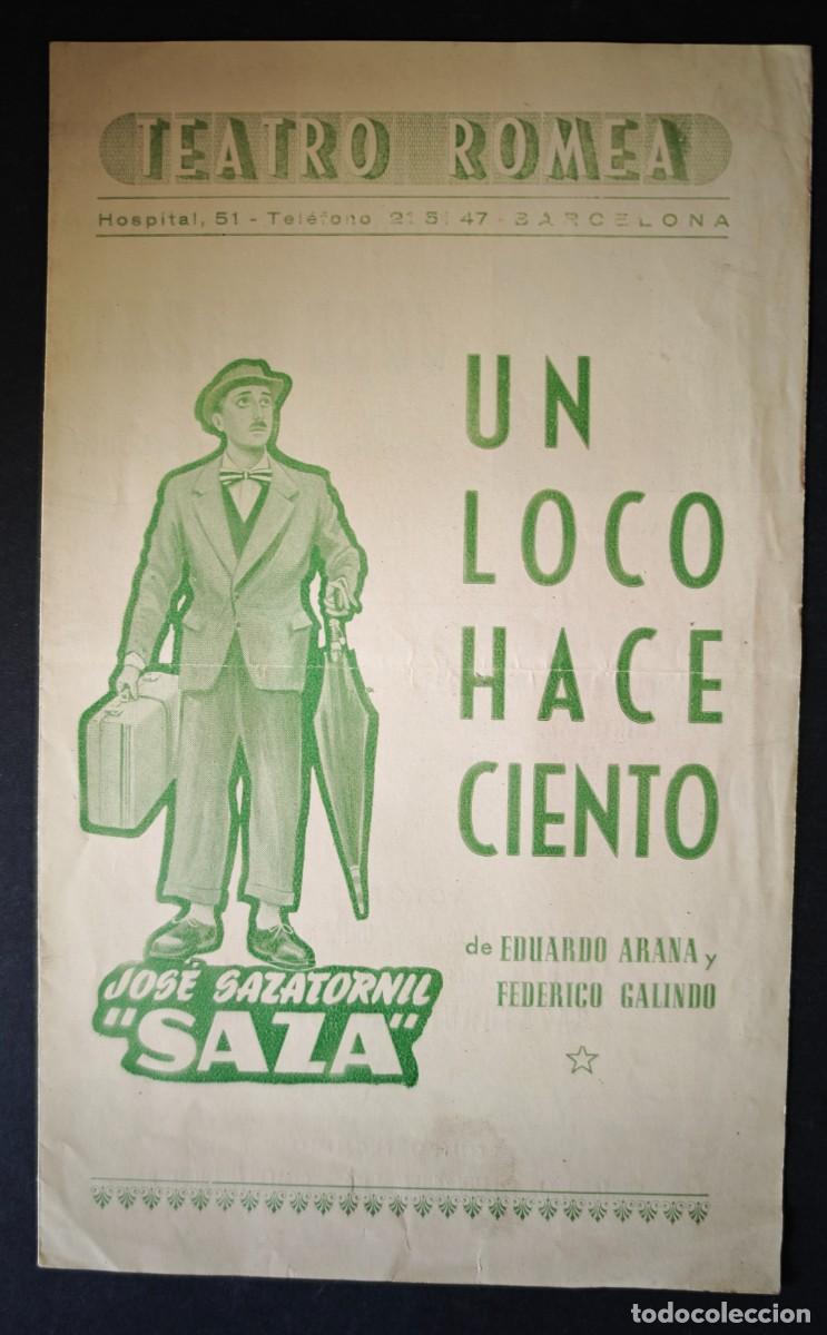 Coleccionismo: TEATRO ROMEA - BARCELONA - LOTE DE 9 PROGRAMAS - Foto 4