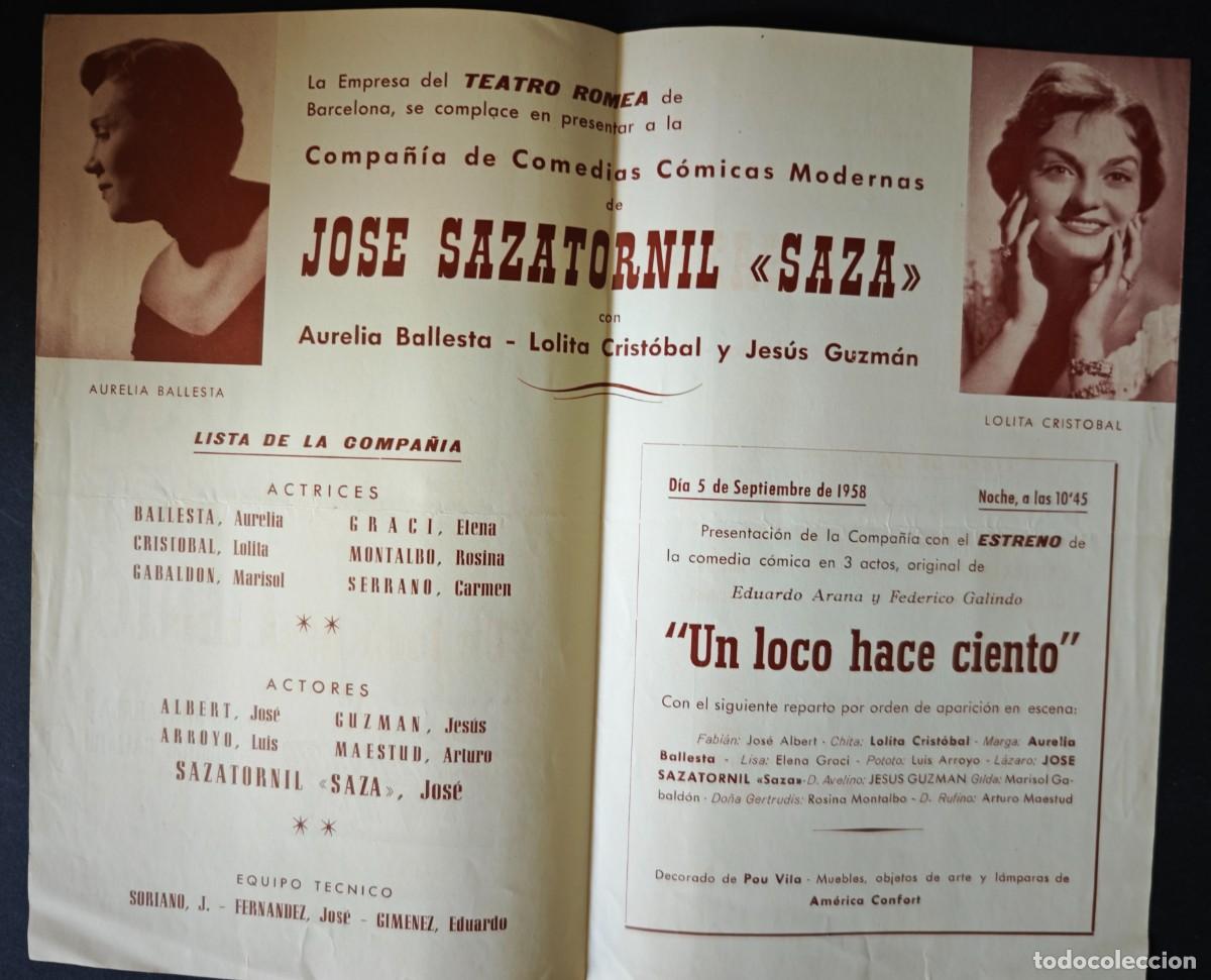 Coleccionismo: TEATRO ROMEA - BARCELONA - LOTE DE 9 PROGRAMAS - Foto 5