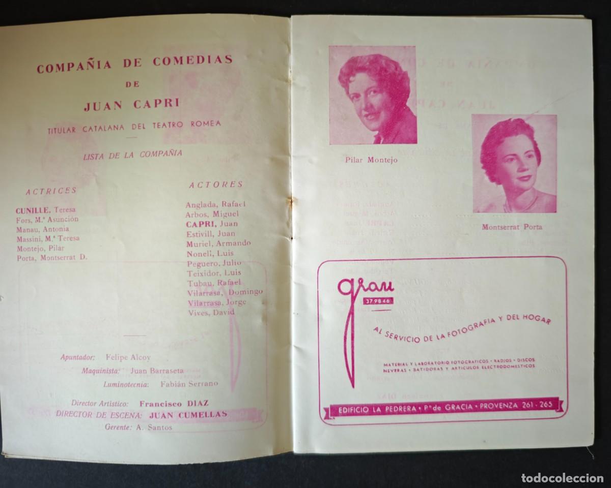 Coleccionismo: TEATRO ROMEA - BARCELONA - LOTE DE 9 PROGRAMAS - Foto 8