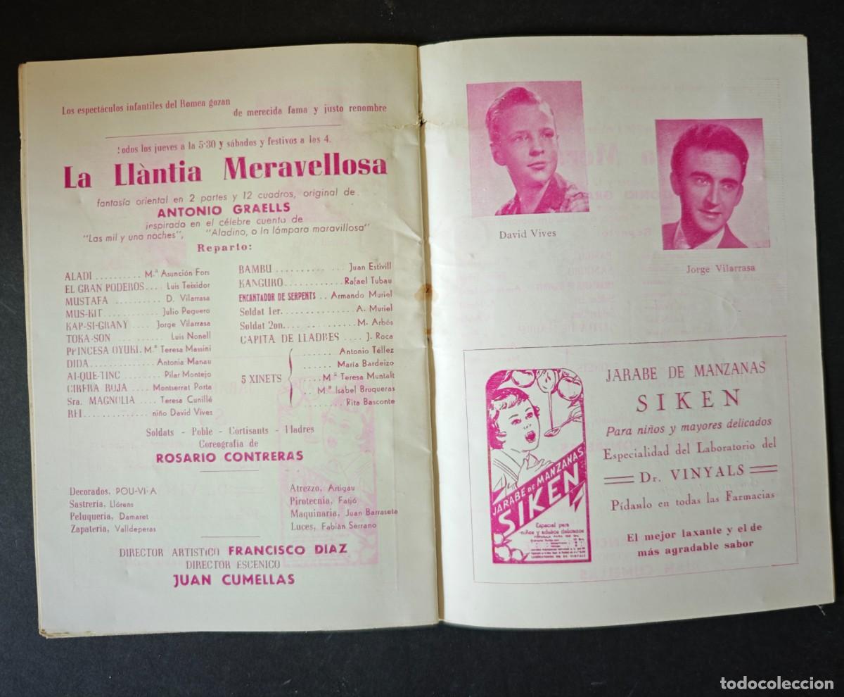 Coleccionismo: TEATRO ROMEA - BARCELONA - LOTE DE 9 PROGRAMAS - Foto 10