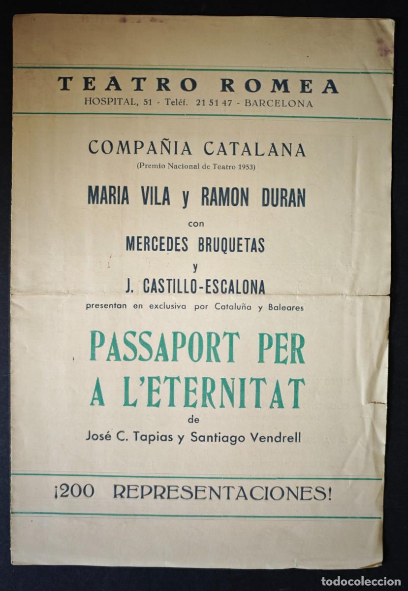 Coleccionismo: TEATRO ROMEA - BARCELONA - LOTE DE 9 PROGRAMAS - Foto 12