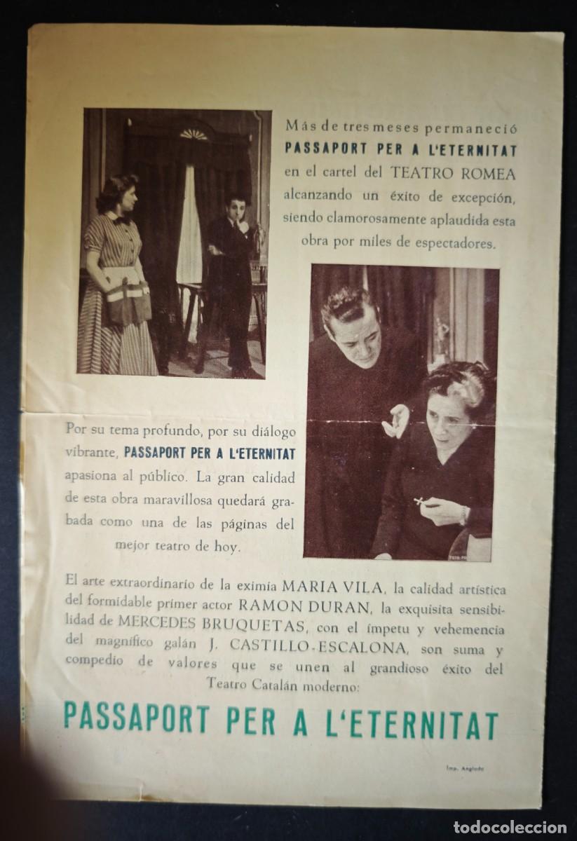 Coleccionismo: TEATRO ROMEA - BARCELONA - LOTE DE 9 PROGRAMAS - Foto 14