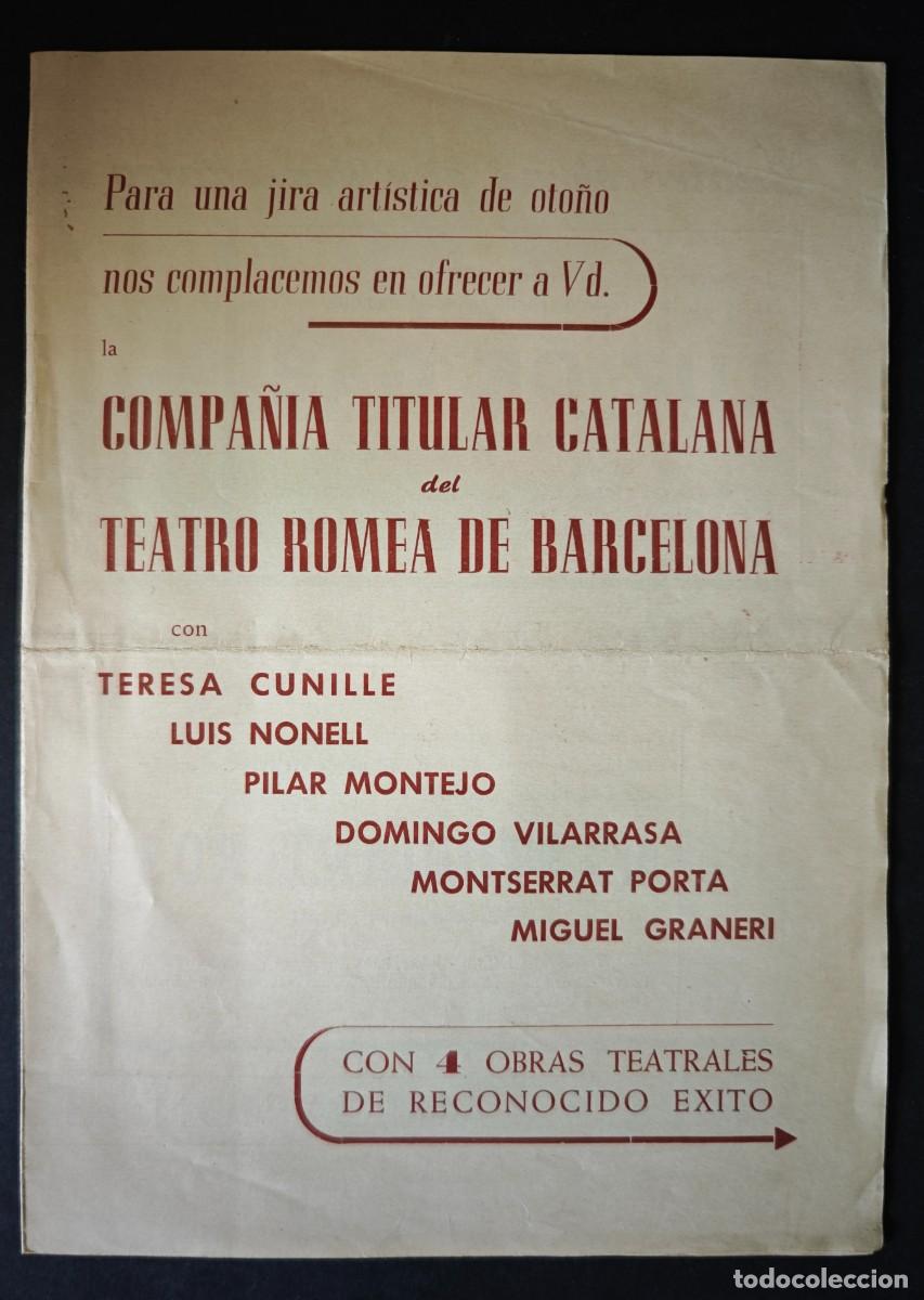 Coleccionismo: TEATRO ROMEA - BARCELONA - LOTE DE 9 PROGRAMAS - Foto 18
