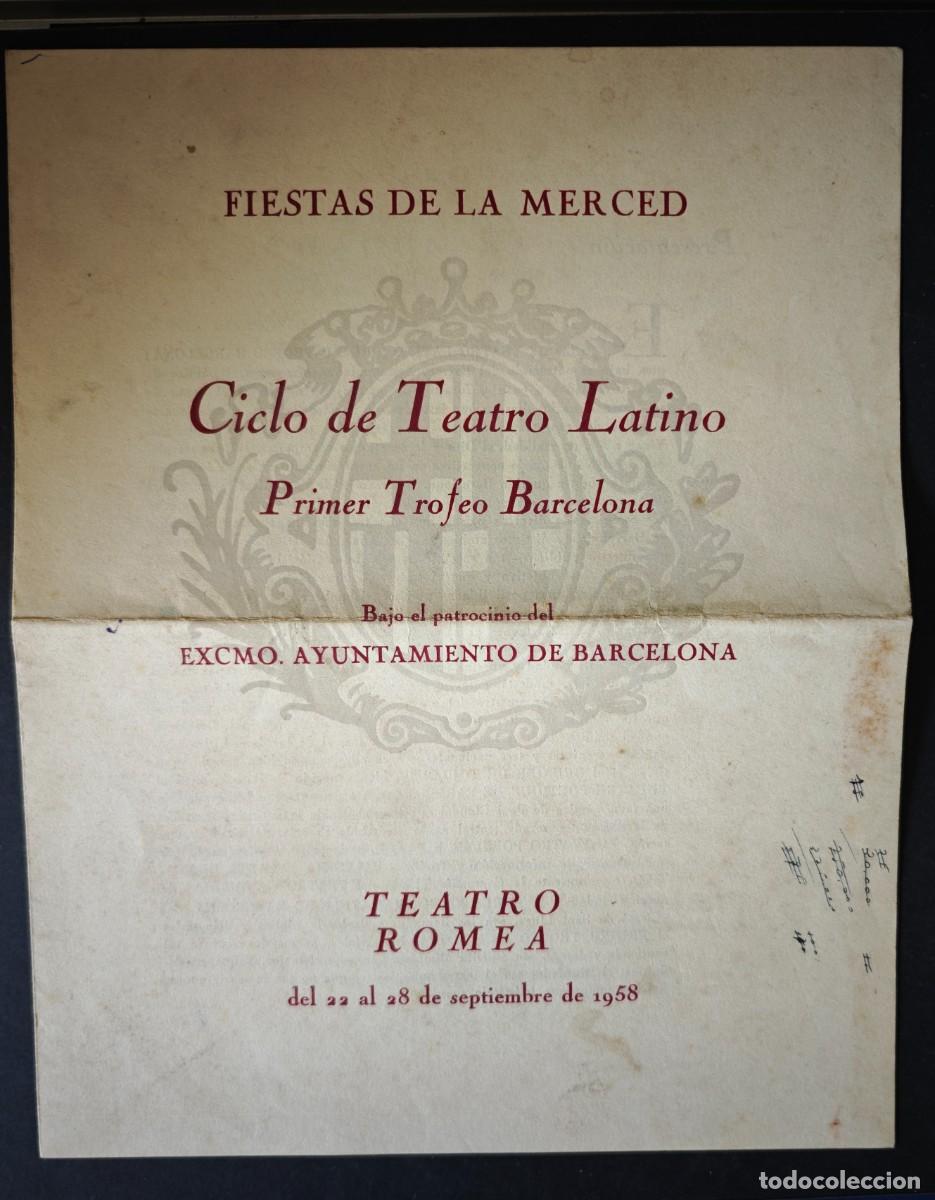 Coleccionismo: TEATRO ROMEA - BARCELONA - LOTE DE 9 PROGRAMAS - Foto 21
