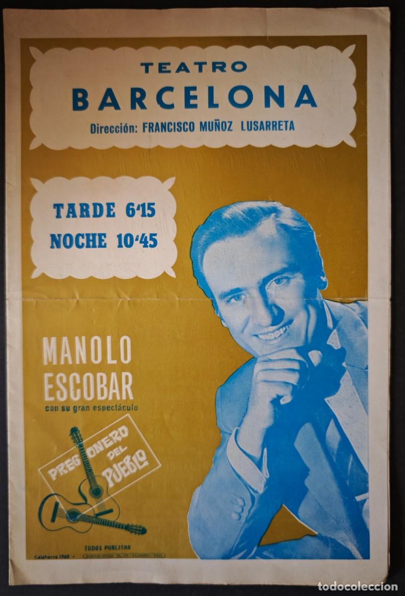 Coleccionismo: TEATRO BARCELONA - LOTE 7 PROGRAMAS - Foto 2