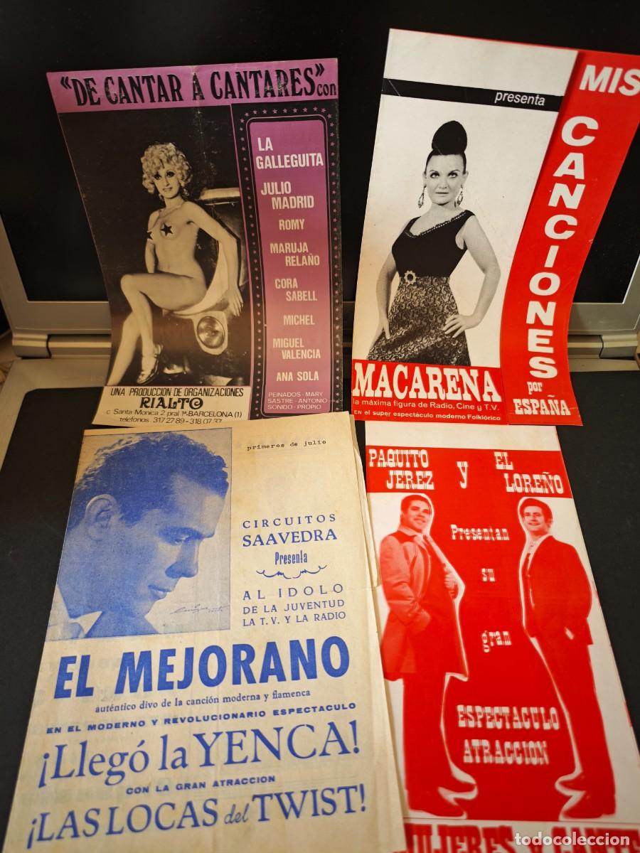 Coleccionismo: ESPECTACULOS MUSICALES - 4 PROGRAMAS - Foto 1