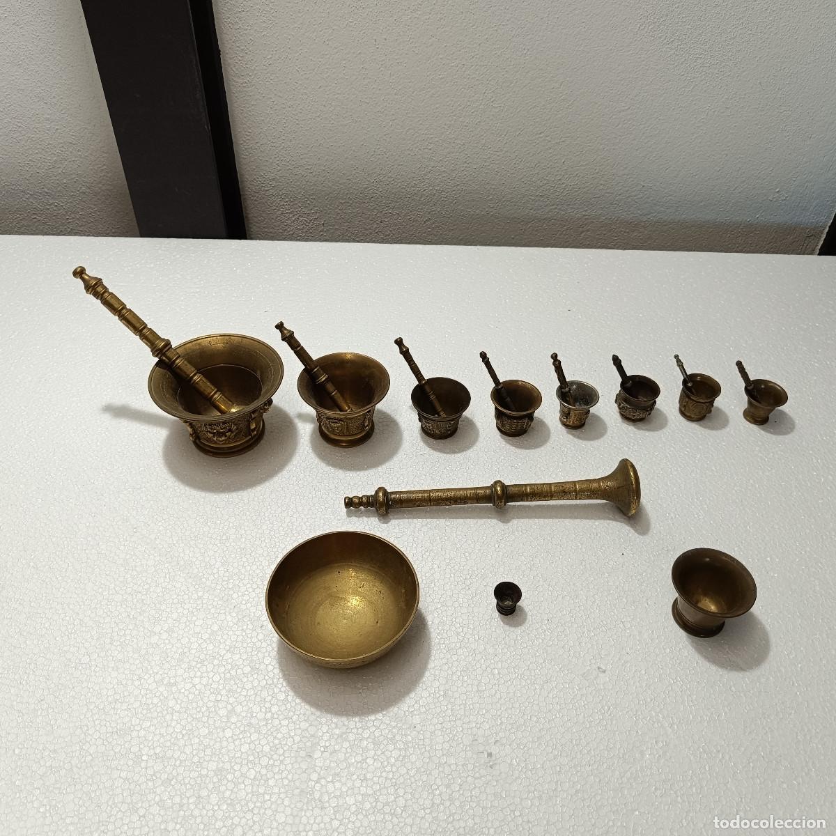 Coleccionismo: LOTE ALMIREZ ANTIGUOS EN BRONCE O LATON. - Foto 1