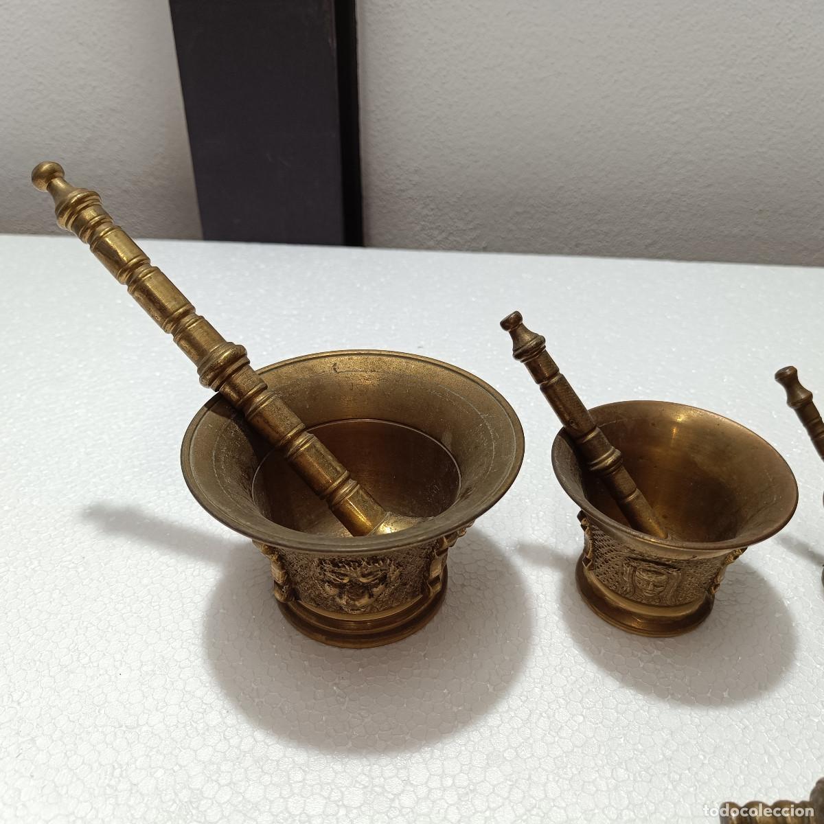 Coleccionismo: LOTE ALMIREZ ANTIGUOS EN BRONCE O LATON. - Foto 2